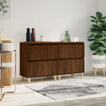 Casa Giardino Credenze 2 pz Rovere Marrone 60x35x70 cm Legno Ingegnerizzato