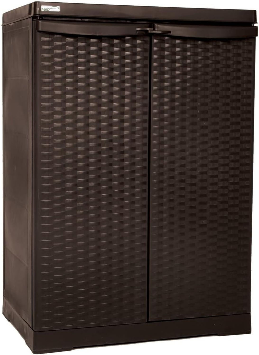 Armadio Trend Midi 3 ante basalto in plastica riciclata resistente ai raggi UV con ripiano regolabile cm con predisposizione TOOMAX 97 x 37 x 165h nero grigio per lucchetto ideale per esterni
