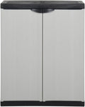 Armadietto Generico da Giardino con 1 Ripiano e cm Mobili Armadietti e portaoggetti Armadietti e stipi 7 kg 340981 68 x 40 x 85 Grigio Nero Grigio