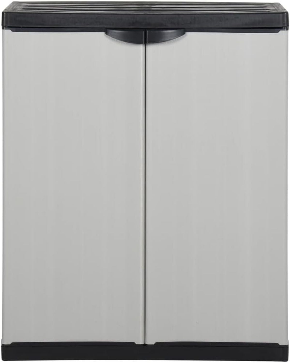Armadietto Generico da Giardino con 1 Ripiano e cm Mobili Armadietti e portaoggetti Armadietti e stipi 7 kg 340981 68 x 40 x 85 Grigio Nero Grigio