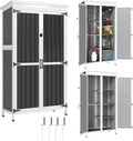 Casetta Tana 134x210x182cm anti UV e gelo impermeabile antracite